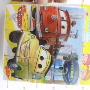 Toptan resimli ahşap puzzle blok 6 in 1 TOY6949