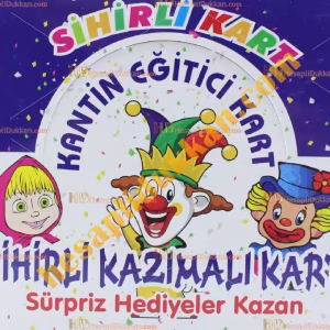 Toptan Sihirli Kazıma Kart Kantin Eğitici 60 adet