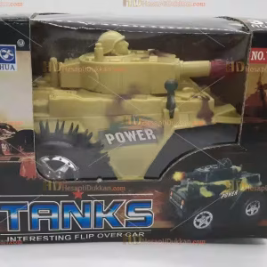 Toptan takla atan taklacı tank araba ışıklı sarı