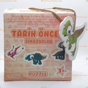 Toptan tarih öncesi dinozorlar eğitici puzzle kartlar