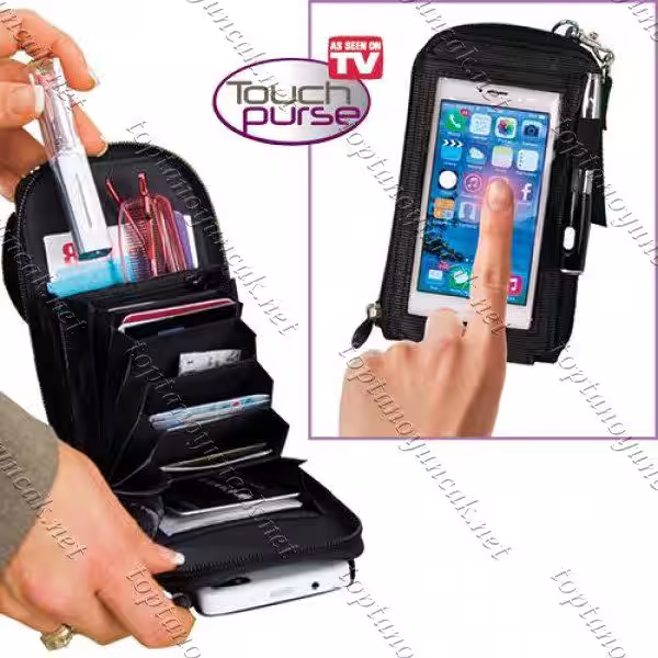Toptan touch purse akıllı telefon koruma çantası ve cüzdan