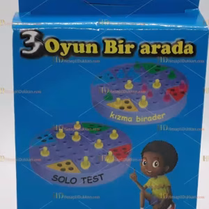 Toptan üç oyun bir arada solo test kızma birader 9 taş