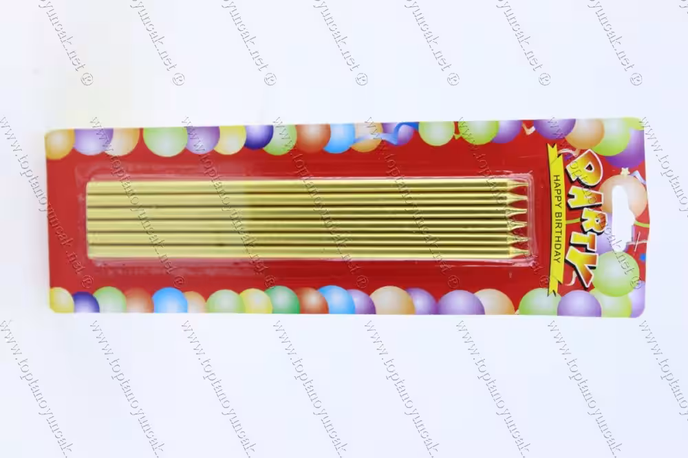 Toptan ucuz pasta mumu stick altın sarısı