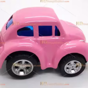 Toptan vosvos oyuncak araba mini pembe çek bırak metal
