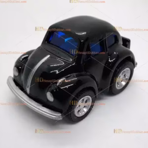 Toptan vosvos oyuncak araba mini siyah çek bırak metal