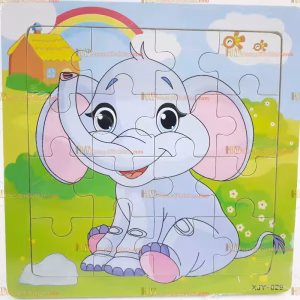 Toptan yapboz puzzle ahşap eğitici oyuncak fil