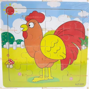 Toptan yapboz puzzle ahşap eğitici oyuncak horoz