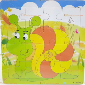 Toptan yapboz puzzle ahşap eğitici oyuncak salyangoz