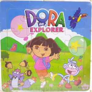 Toptan yapboz puzzle ahşap oyuncak kaşif dora