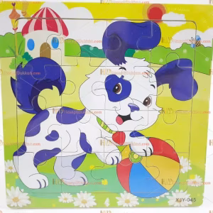 Toptan yapboz puzzle ahşap oyuncak köpek