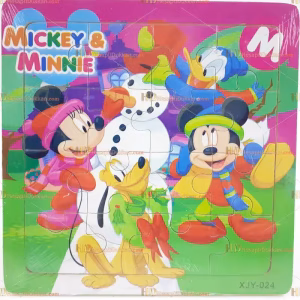 Toptan yapboz puzzle ahşap oyuncak miki mini