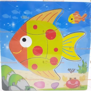Toptan yapboz puzzle ahşap oyuncak sevimli balık