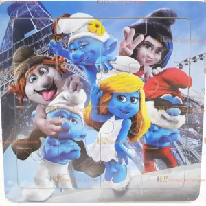 Toptan yapboz puzzle ahşap oyuncak şirinler