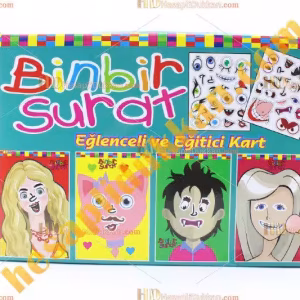 Toptan yeni model oyun kartı Binbir Surat Yapıştır 60 Adet