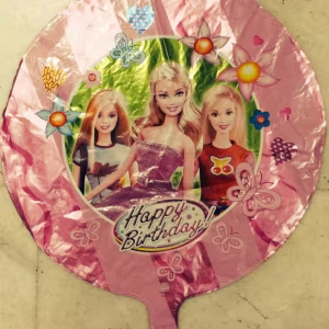 Toptan Yuvarlak Barbi Folyo balon