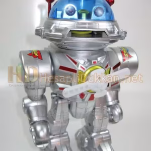 Türkçe konuşan ve disk fırlatan hareketli ışıklı robot R408