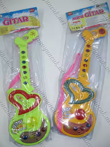 Türkçe şarkılı ışıklı mini oyuncak gitar