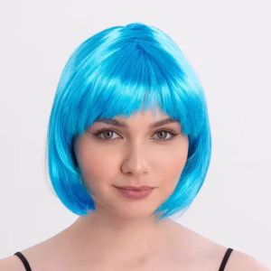 Turkuaz Parti Peruğu Toptan