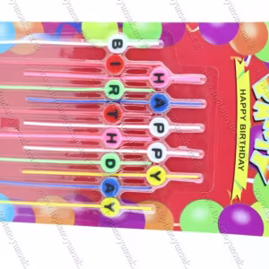 Ucuz toptan pasta mumu stick happy birthday renkli