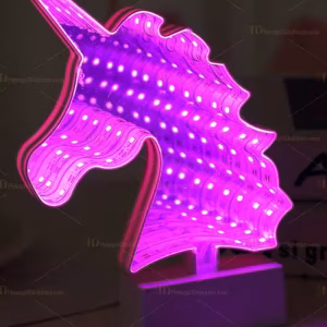 Unicorn Tünel 3D Lamba Unicorn Tunnel Light