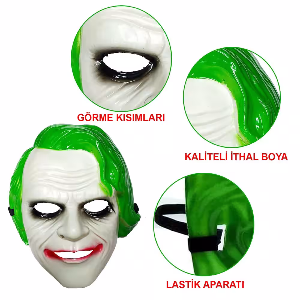 Yeşil Joker Maskesi Toptan