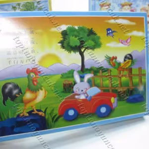 Yetmiş parça karton puzzle toptan