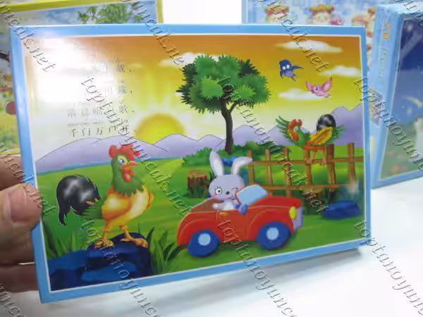 Yetmiş parça karton puzzle toptan