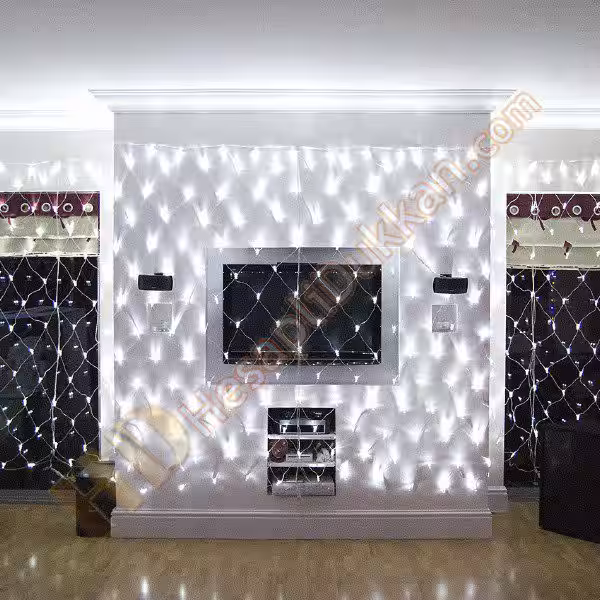 Yılbaşı ağ ışık led 2 x 2 beyaz