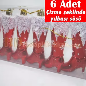 Yılbaşı ağacı süsü çizme şeklinde