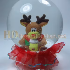Yılbaşı fanus geyikli model