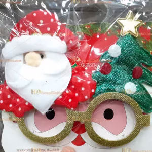 Yılbaşı gözlük noel baba ağaç
