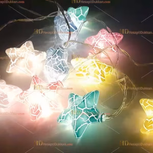 Yıldız yılbaşı ışığı 2 metre 10 led