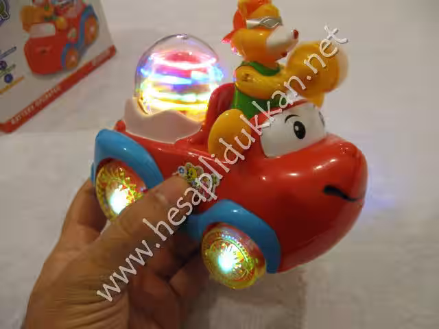 Zilli ışıklı pilli eğlence arabası ışıklı oyuncaklar P897