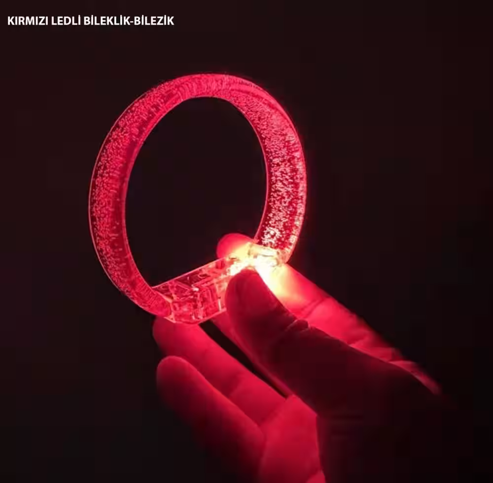 Kırmızı LED Bileklik Toptan