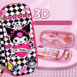 Kuromi 3D Kalemlik Kareli