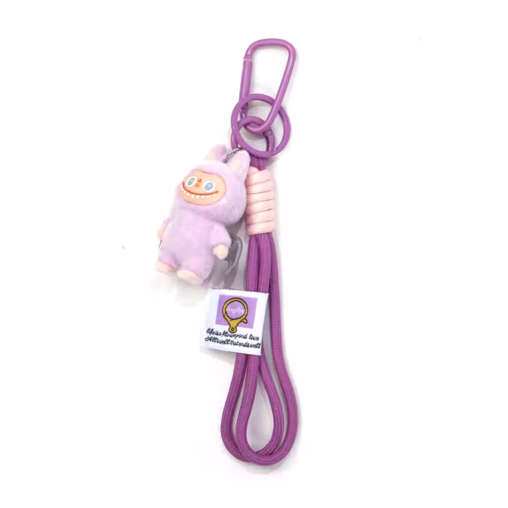 Labubu Mor Anahtarlık Charm Toptan
