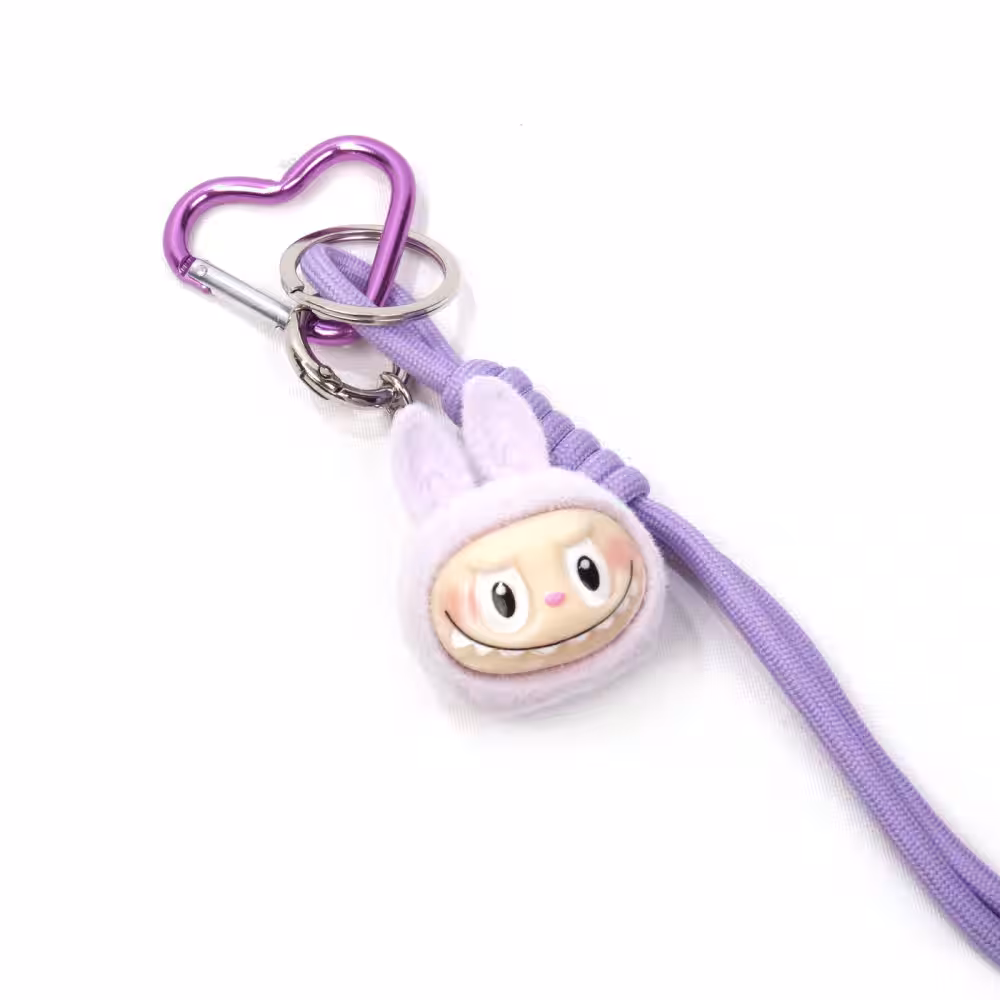 Labubu Mor Anahtarlık Charm Toptan