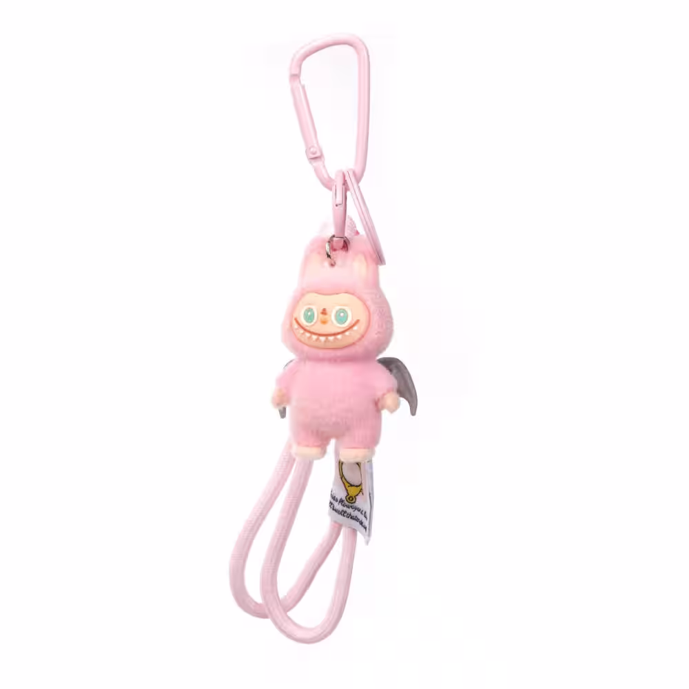 Labubu Pembe Anahtarlık Charm Toptan
