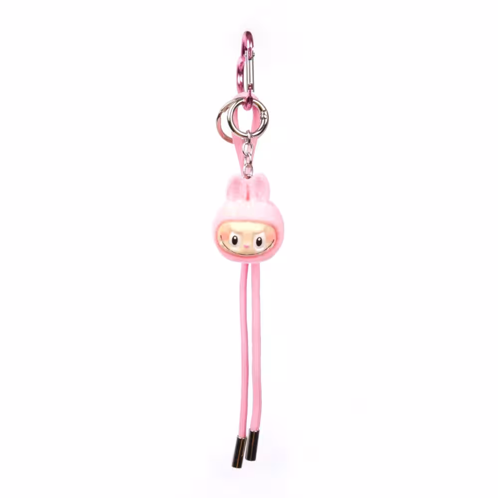 Labubu Pembe Anahtarlık Charm Toptan