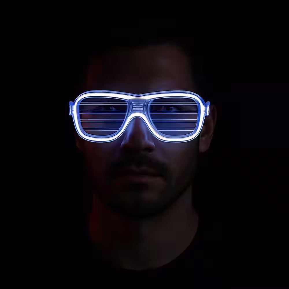 LED Işıklı Neon Gözlük