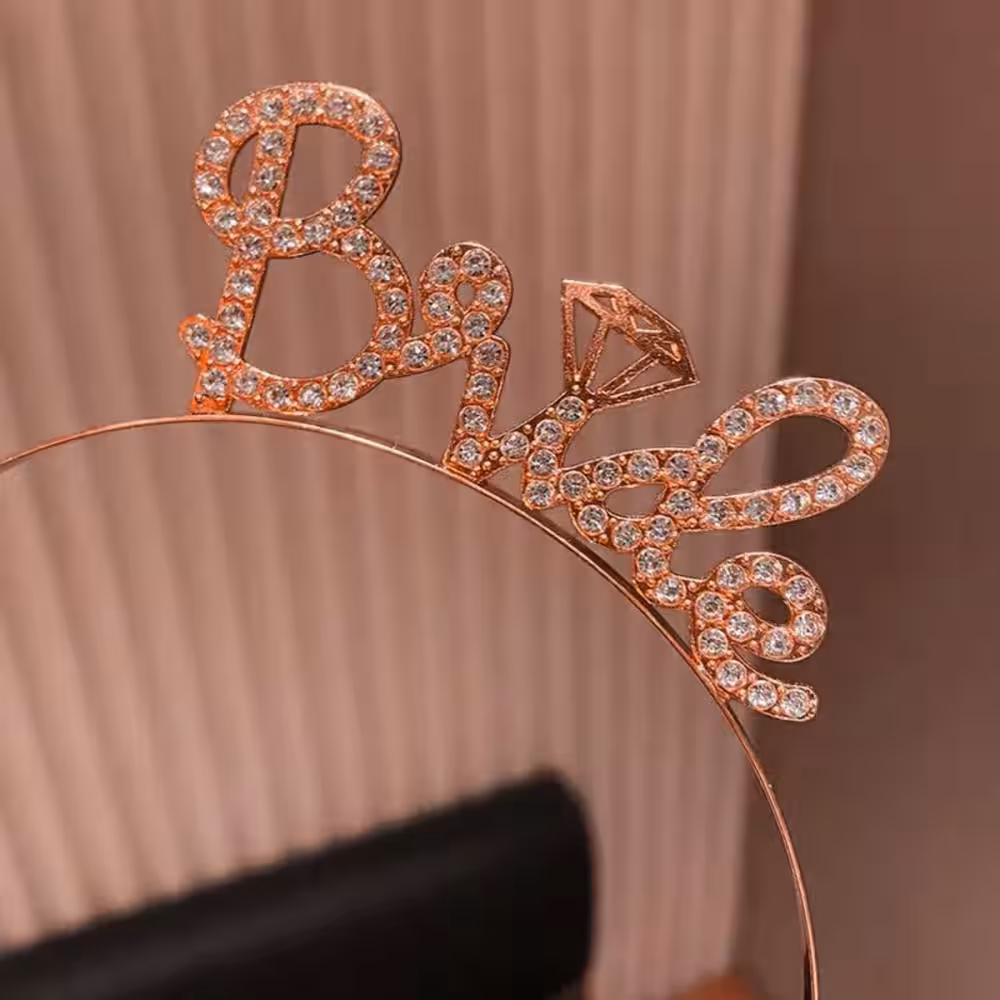 Rose Gold Gelin Tacı Toptan