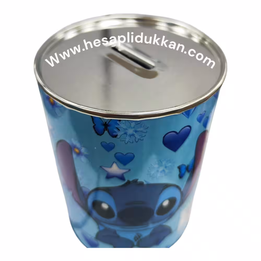 Stitch Teneke Metal Kumbara Toptan