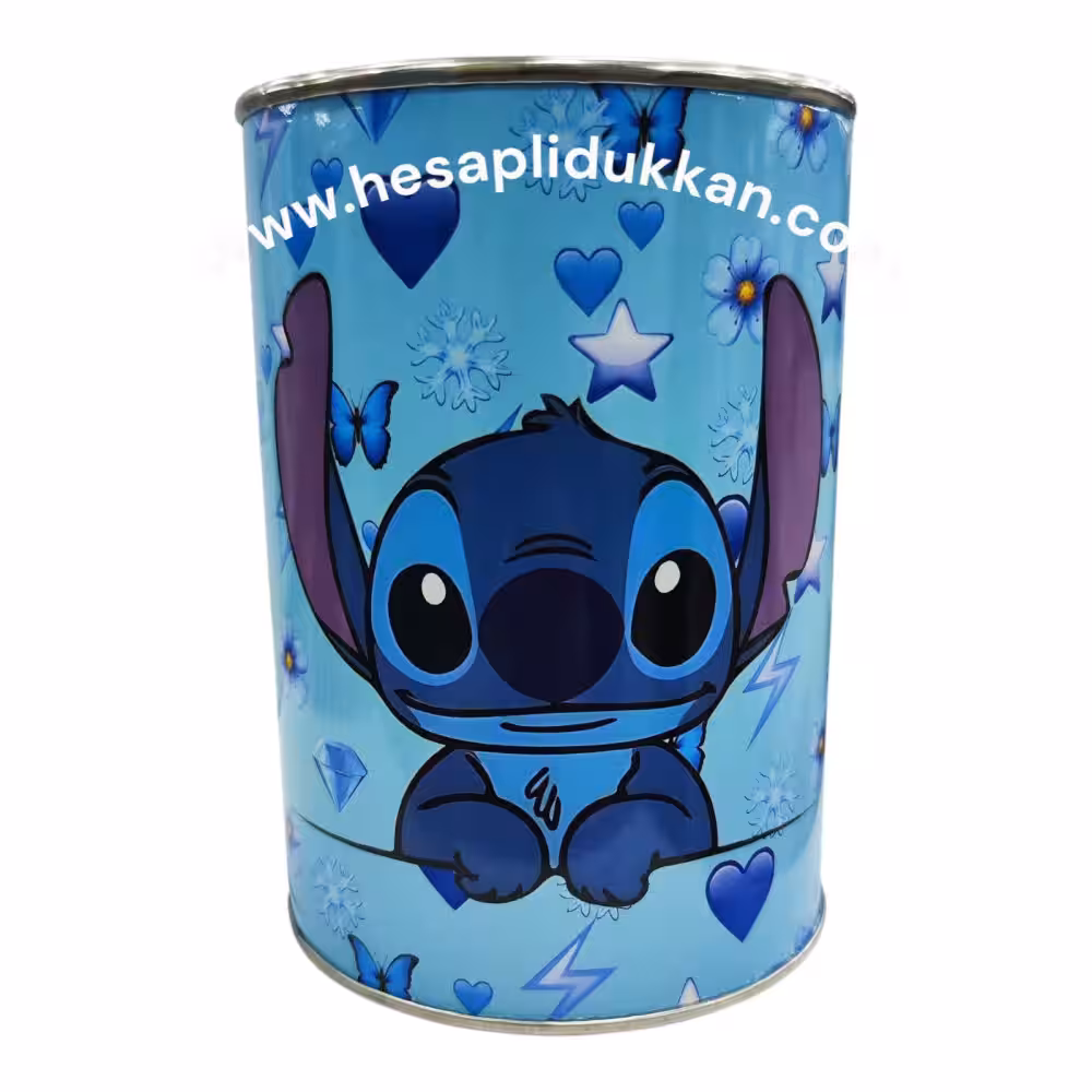 Stitch Teneke Metal Kumbara Toptan