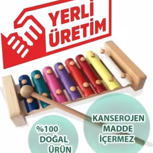 Toptan Ahşap Ksilofon Selefon Kutulu Oyuncak