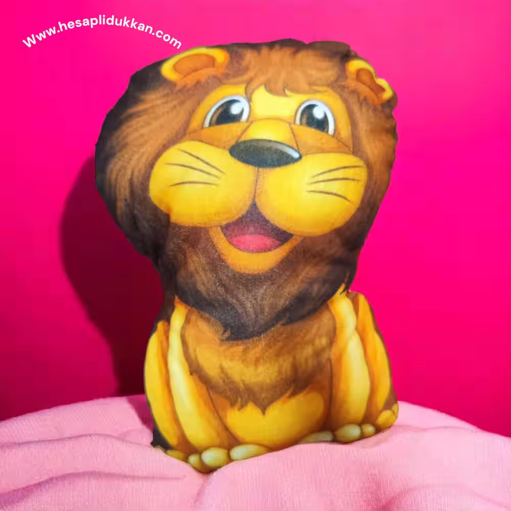 Toptan Baskılı Makina Peluşu Aslan