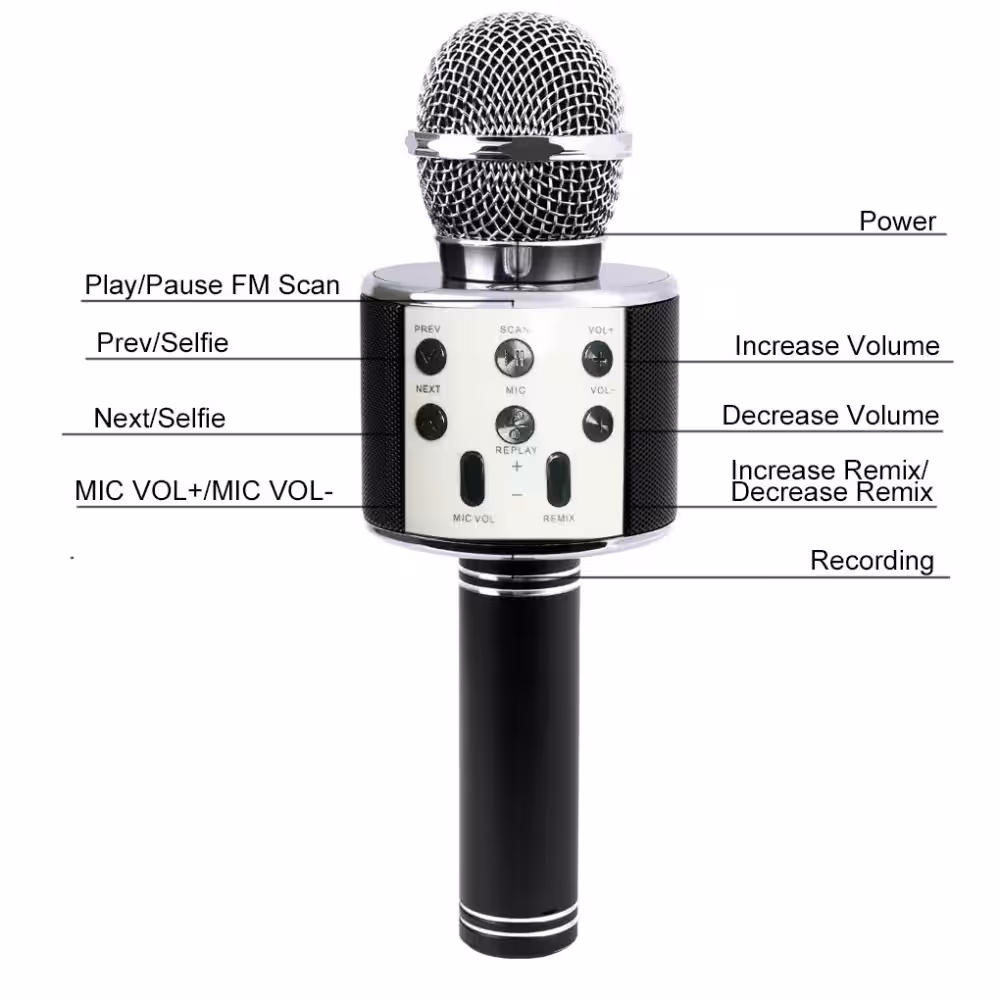 Toptan Bluetooth Karaoke Mikrofon