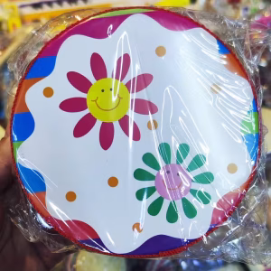 Toptan Çiçek Ahşap Çocuk Tefi