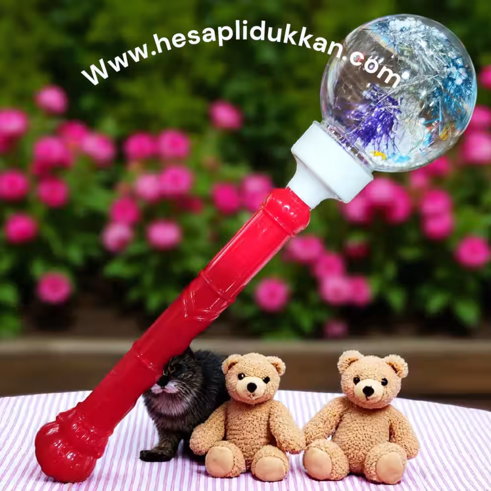 Toptan Işıklı Topuz Çubuk Kırmızı