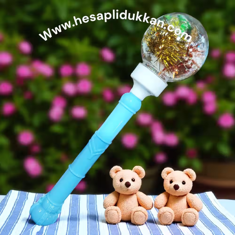 Toptan Işıklı Topuz Çubuk Mavi