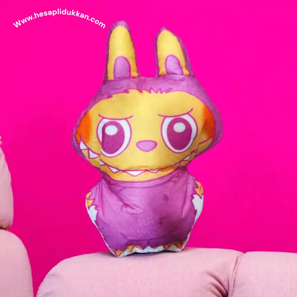 Toptan Lila Makina Peluş Labubu